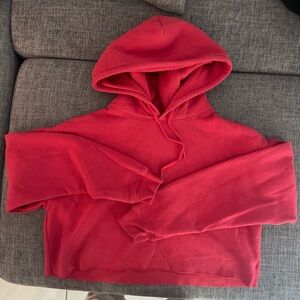 Urban outfitters red cropped hoodie